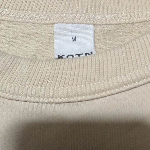 Kotn Business Pleasure Cream Unisex Crewneck Sweatshirt Size Medium‎ - Picture 3 of 3